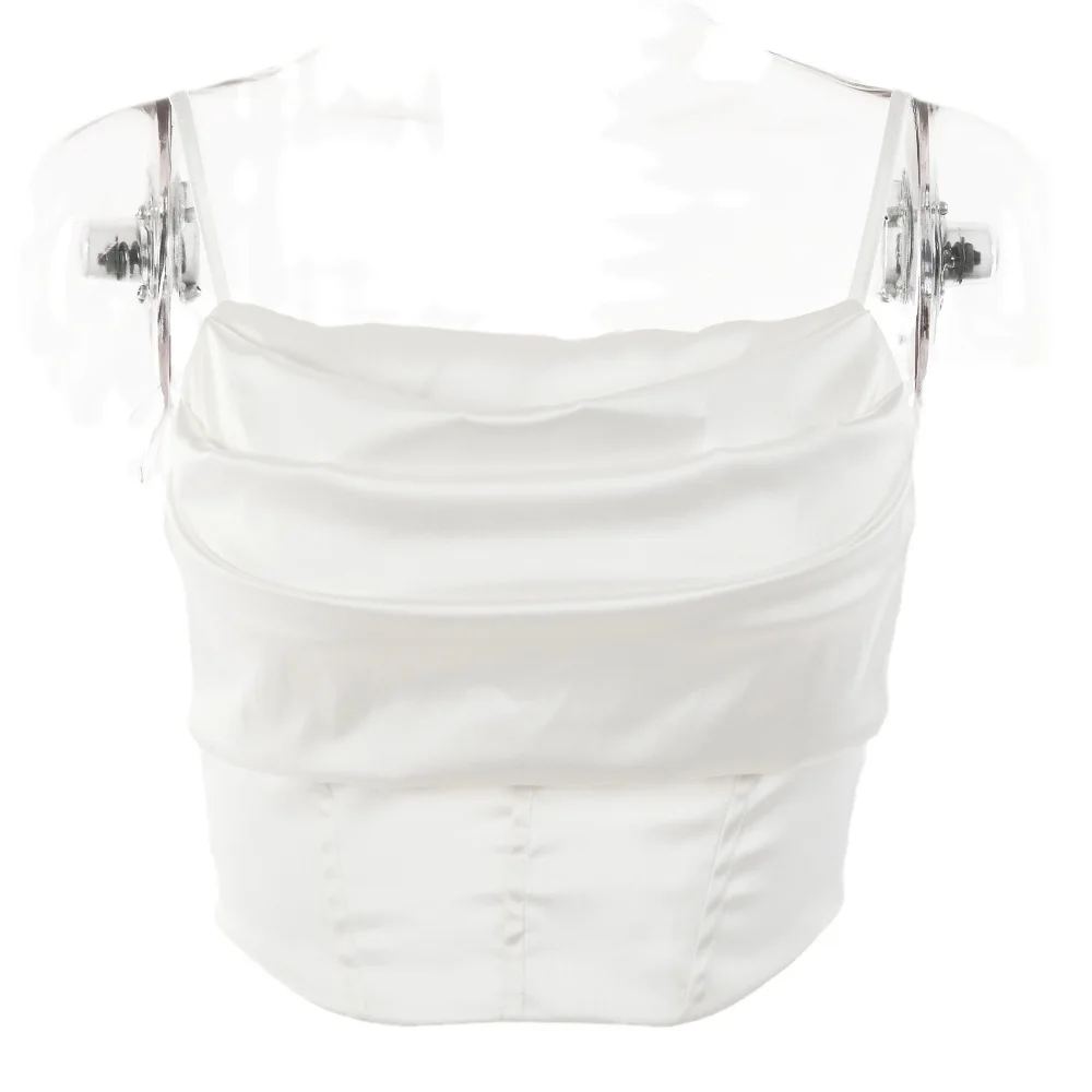 Hot Selling 2025 Summer New Fashion With Fashionable Drop Neck Design, Backless Strap Sexy Tube Top T-Shirt