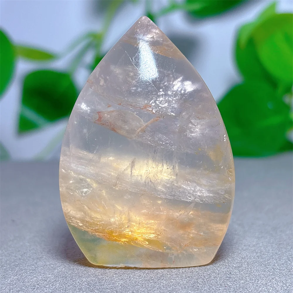 Fire Quartz Free Form Natural Crystal Quartz Minerals Stone Home Decoritems Reiki Garden Love Gifts Energy Healing Lucky