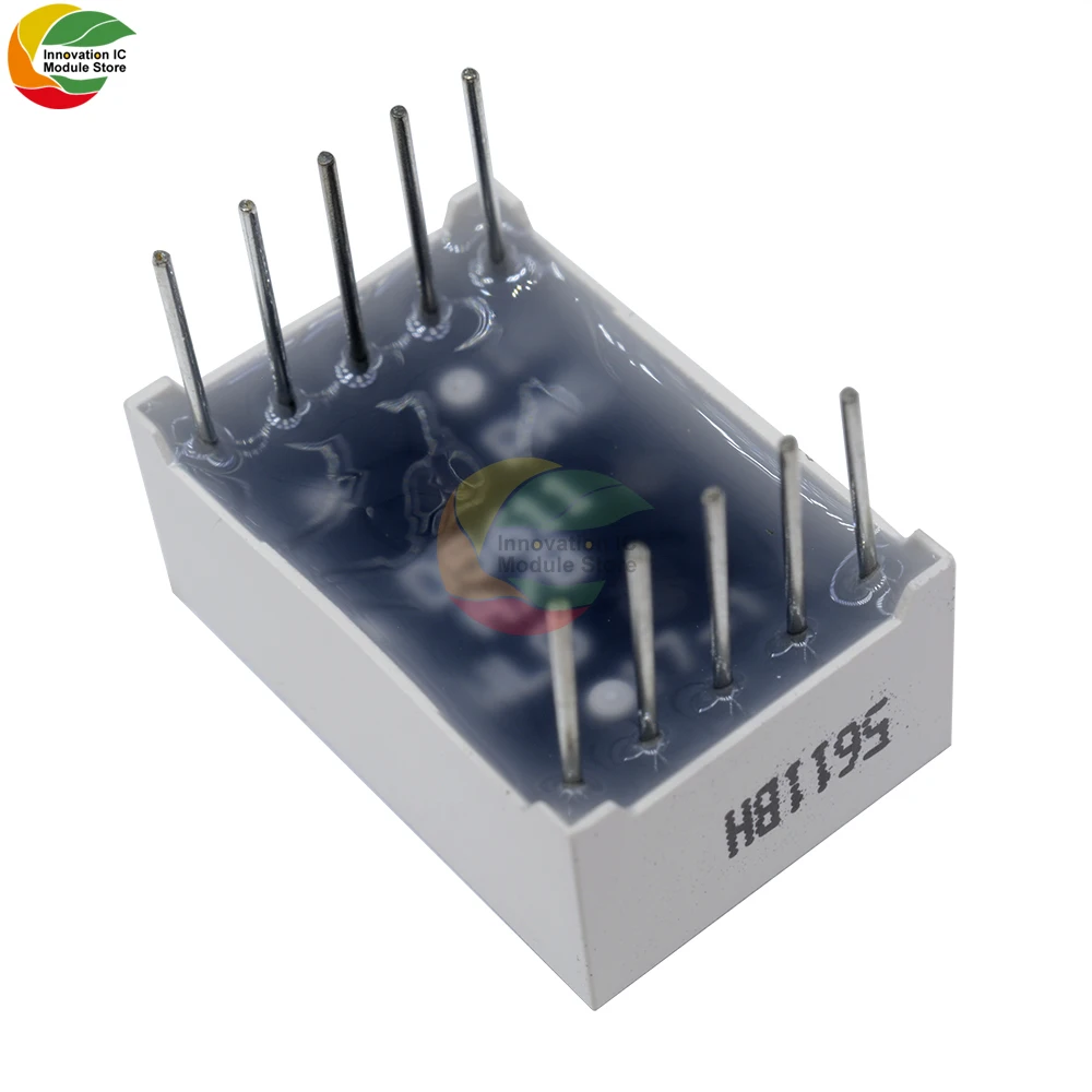 5 قطعة 0.56 بوصة 10 دبابيس 1 بت أرقام 7 قطعة اليشم الأخضر LED شاشة ديجيتال Digitron الأنود المشترك الكاثود #6