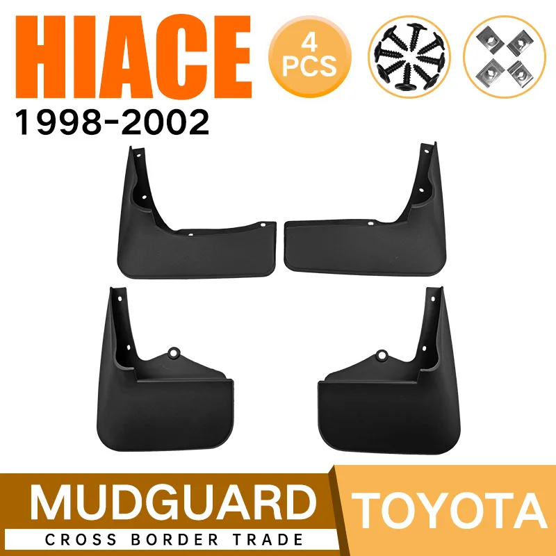 

For Toyota Hiace 1998-2002 black car mudguard Reduce dust Resist tire dirt car accessories tools