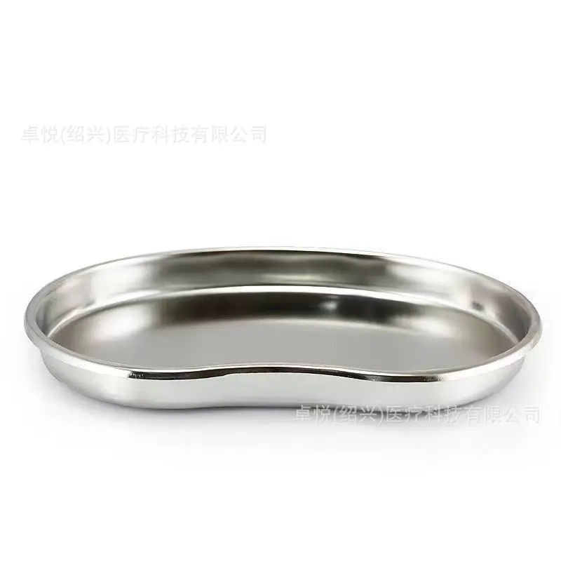 ملاقط طبية 304 أسطوانة قطنية من الفولاذ المقاوم للصدأ، صينية خصر مربعة منحنية، أداة تعقيم جراحية Tr #4