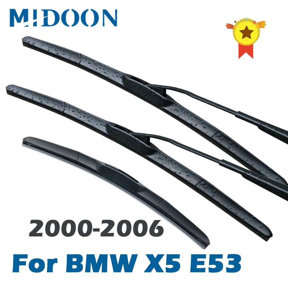 Wiper Front & Rear Wiper Blades Set For BMW X5 E53 2000 2001 2002 2003 2004 2005 2006 Windshield Windscreen 24