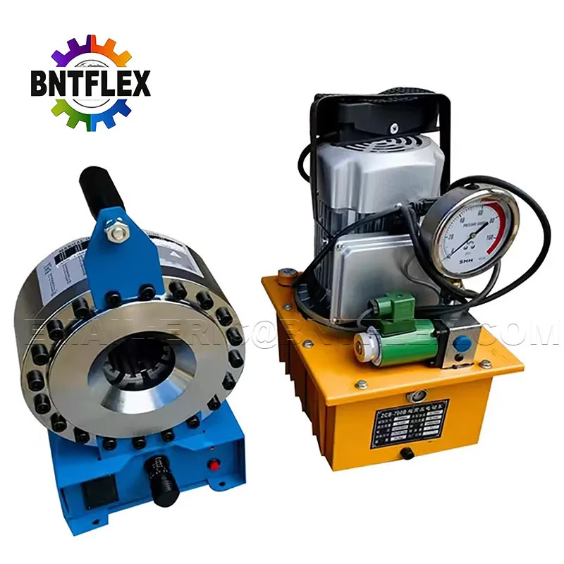 

customized 1 inch Split type manual pipe pressing machine, hydraulic hose crimping machine with 8 sets of dies