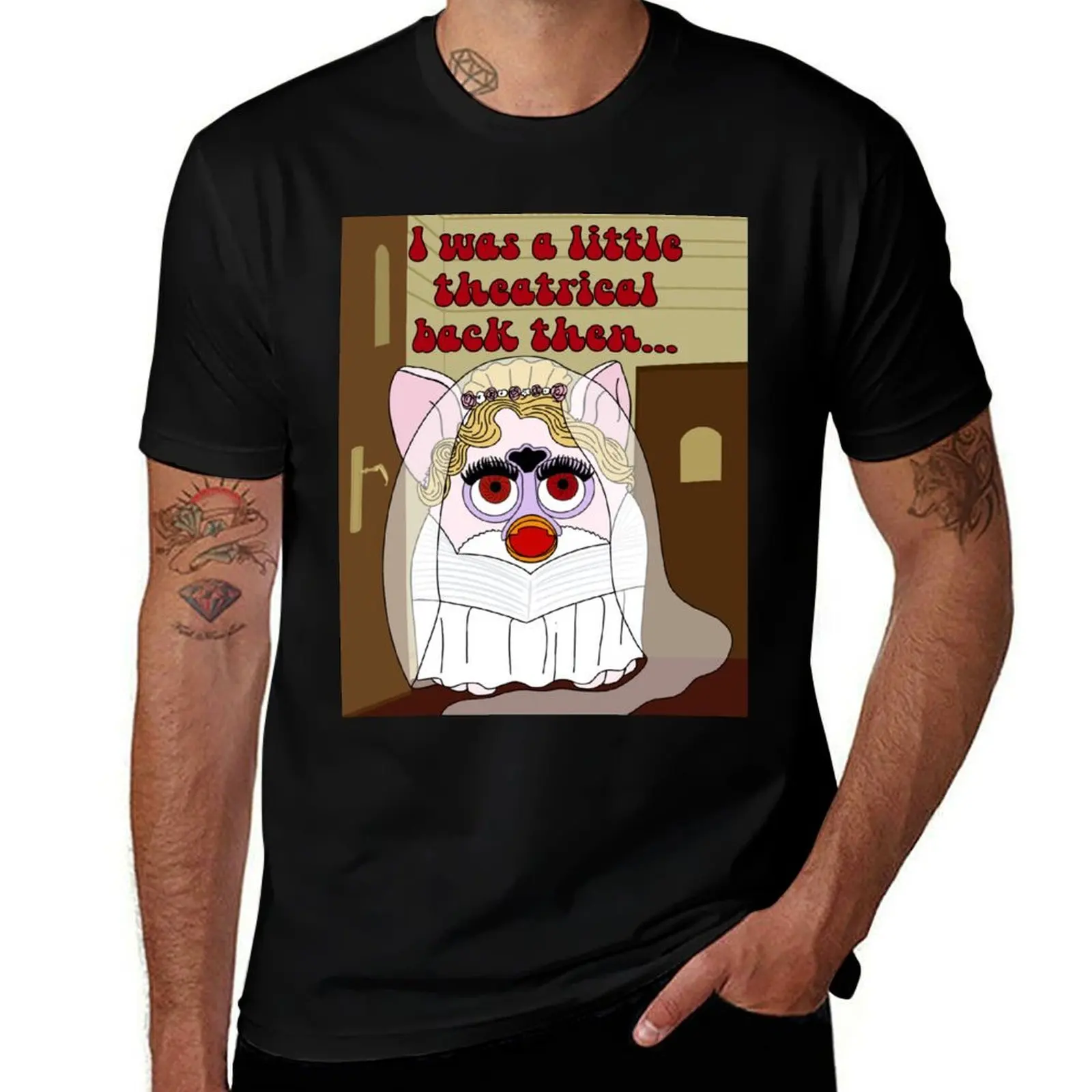 Rosalie Hale Twilight Furby “I was a little theatrical back then...” wedding dress (includes text) T-Shirt