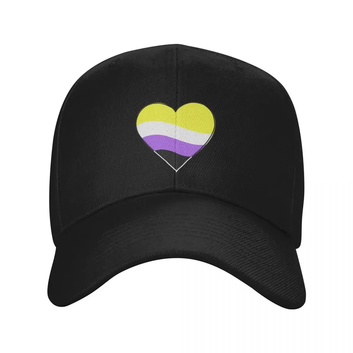 Non-Binary From The Heart Baseball Cap Sunscreen Designer Hat Rave Hats Woman Men's