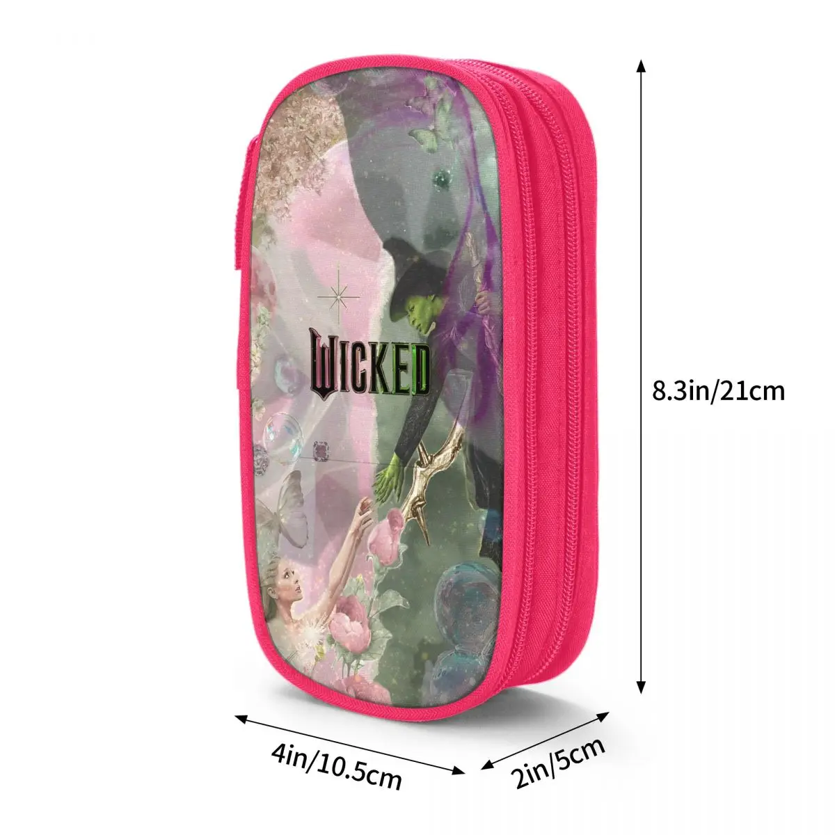 مقلمة نغمة شريرة إلفابا آند جليندا للأولاد والبنات صندوق رصاص لطيف تصميم مقلمة مدرسية فكرة هدية قرطاسية