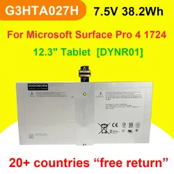 G3HTA027H DYNR01 Laptop Battery For Microsoft Surface Pro 4 1724 12.3