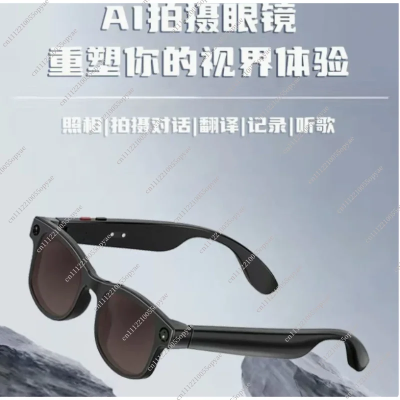 AI Smart Glasses with 8MP Camera Video Recording Music Call 2K HD Storage Local Memory
