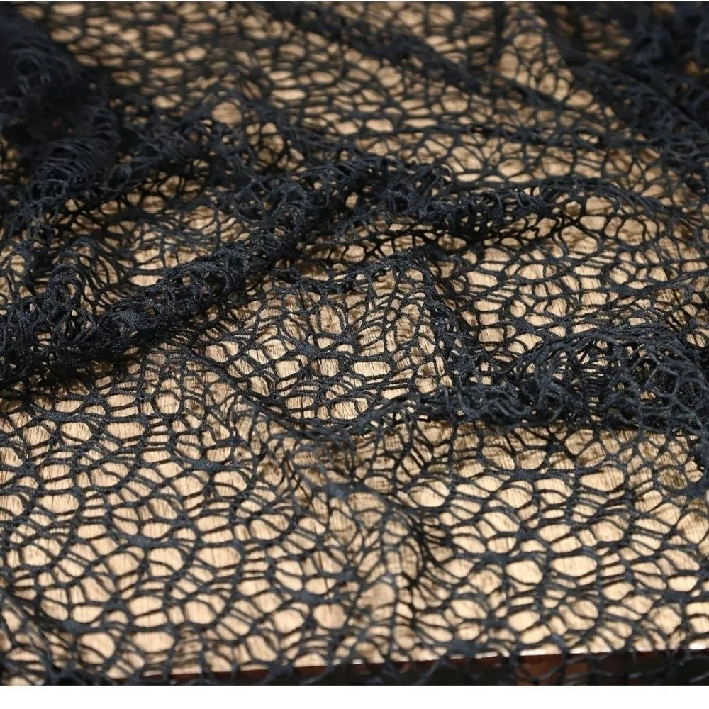 

New Irregular Hollow Mesh Gauze DIY Winding Texture Sewing Fabric Soft Plain Designer Cloth Clothing Decorative