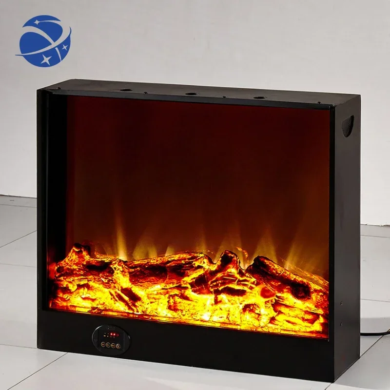 YYHCGF002/GF003 Electric Fireplace Insert Burner Warm Air Blower Remote Controlled Artificial Optical Flame Heating Fireplace