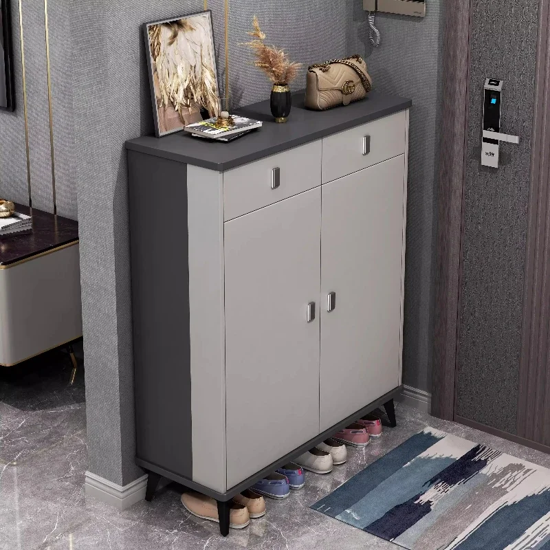 

Luxury Design Shoe Cabinet Storage Drawer Cheap Space Saving Shoe Cabinet Wood Modern Tall Meuble Chaussures Furniture For Home