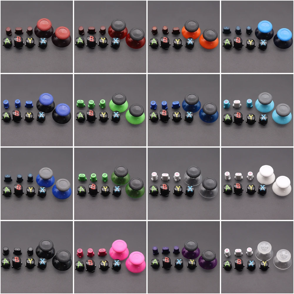 for XBox Series X S Core Controller Thumbsticks ABXY View Menu Share Buttons Mod Kit Replacement Gamepad Repair Parts