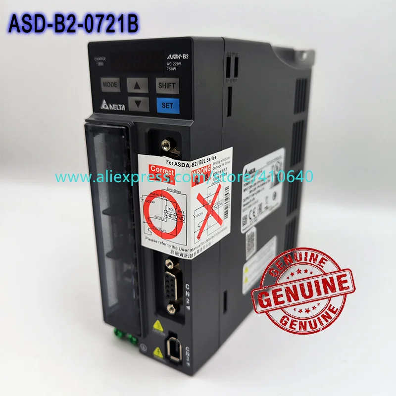 Imagem -02 - Servo Motor Drive 100 Genuine 750w Trabalho com ac Servo Motor Ecma-c20807rs Asd-b20721-b ac