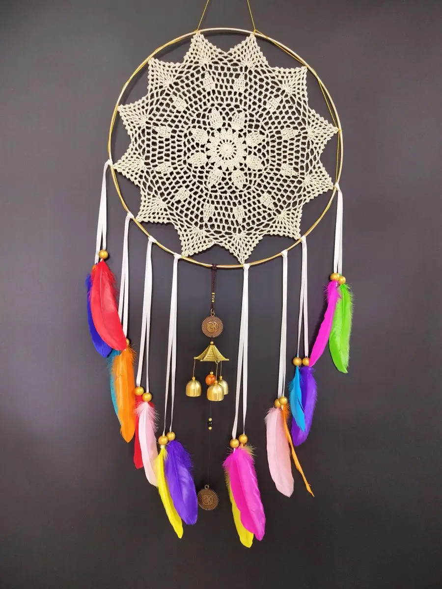 Cute Kids Girls Birthday Gifts Handmade Dream Catcher Chimes Large Long Dreamcatchers Pendant Vintage Windchimes Birth Presents