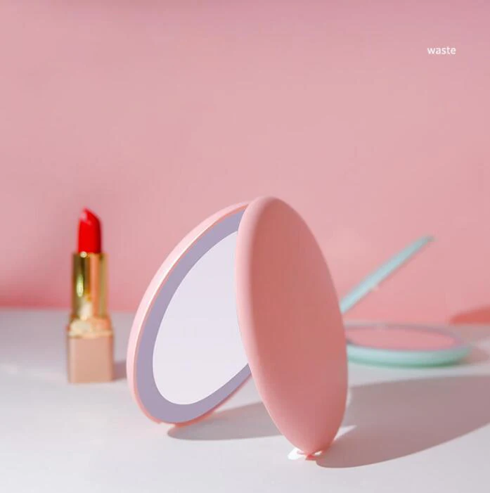 

portable led makeup mirror10x Magnification Handheld Foldable Pocket Travel Makeup Mirror Beauty Makeup Tools