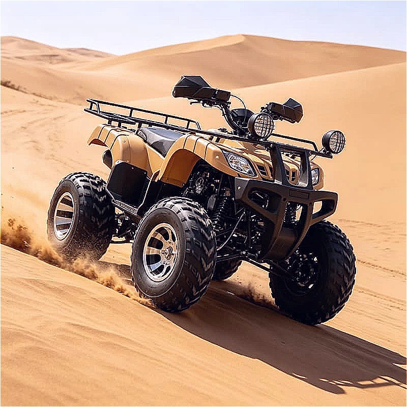 Off Road Electric Beach Buggy 48V 5500W 4x4 ATV Quad Independent Suspension For Sand Trail Adventure Customized