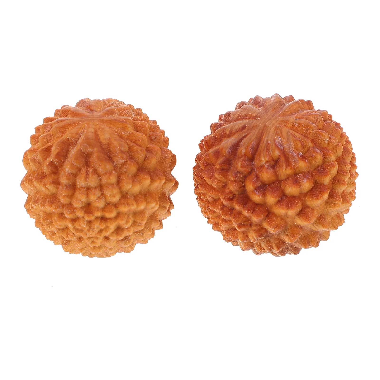 

Cliff Cypress Fitness Ball Chinese Hand Balls Crafts Yellow Wooden Massage for Feet