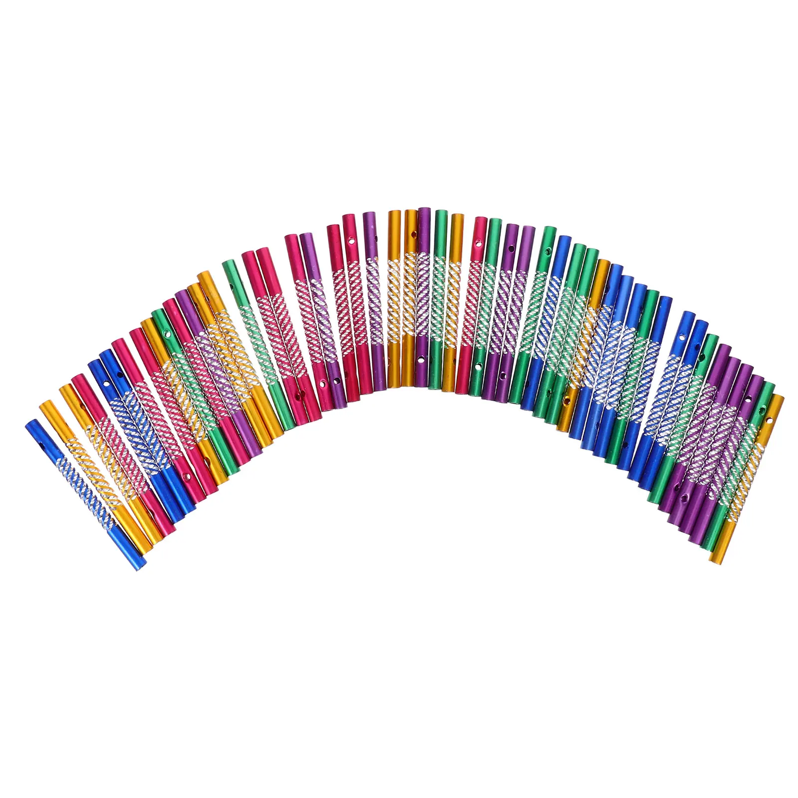 

50pcs Metal Aluminum Tubes 8cm Hollow DIY Craft Wind Chime Pipes Home Decoration Hanging Accessories Replacement