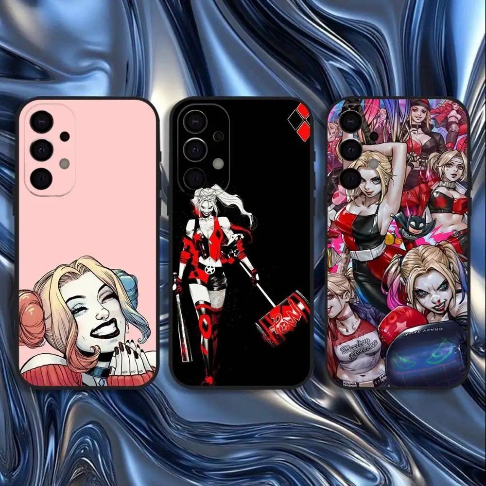 

H-Harley Q-Quinn Phone Case For Samsung S25,S24,S21,S22,S23,S30,Ultra,S20,Plus,Fe,Lite,5G Black Cover