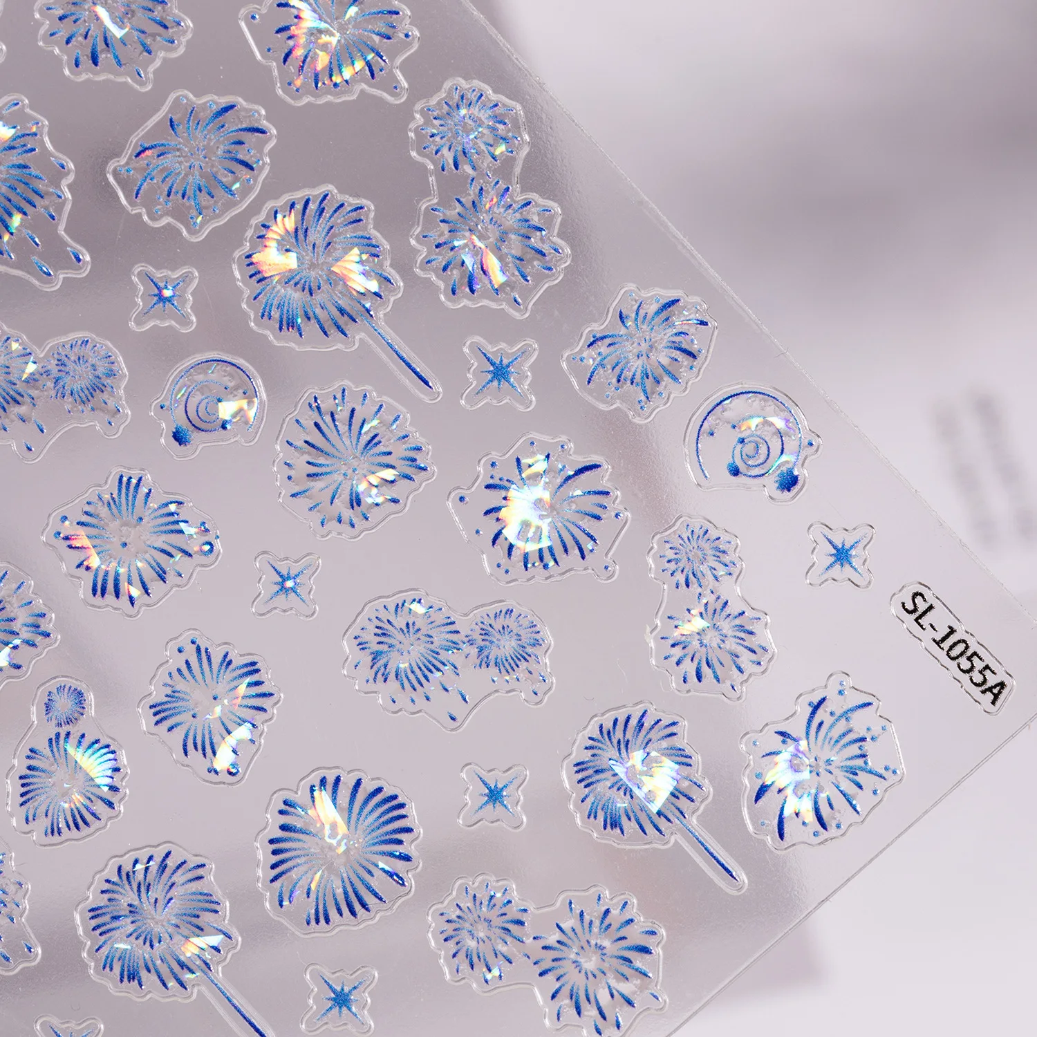 Pegatinas para uñas con bola de Navidad de Año Nuevo, calcomanías para uñas en relieve 5D, luz de concha 3D, accesorios de pegatinas DIY para uñas de árbol de Navidad