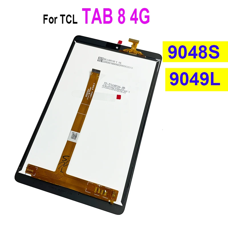 השוואה מפורטת של לוח LCD לטלפון TCL TAB 8 4G 9048S 9049L – רכיב תקן עם מזהה raspberry9239