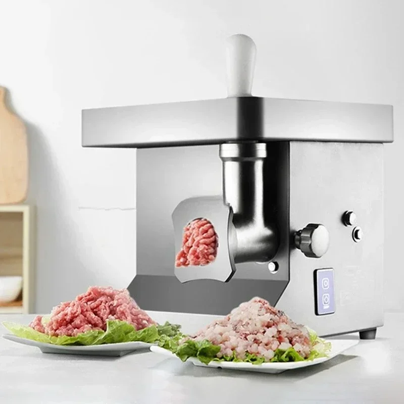 Commercial Meat Grinder 850W Stainless Steel Electric Multifunction for Hotel Bakery Meat Processing Pasta Making Fast Efficient