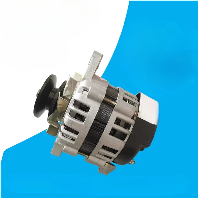 Unikalny i niszowy koło pasowe generatora dużej mocy Bezszczotkowy alternator z magnesami trwałymi i stałym napięciem z rdzeniem z drutu miedzianego