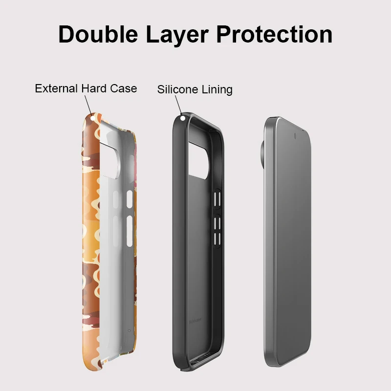Fcicicase Acrylic Matte Phone Case For Google Pixel 10A 9 10 Pro XL 7A 8A 10 9 Pro 2 in 1 Double-layer Luxury Painting Cover - view 4