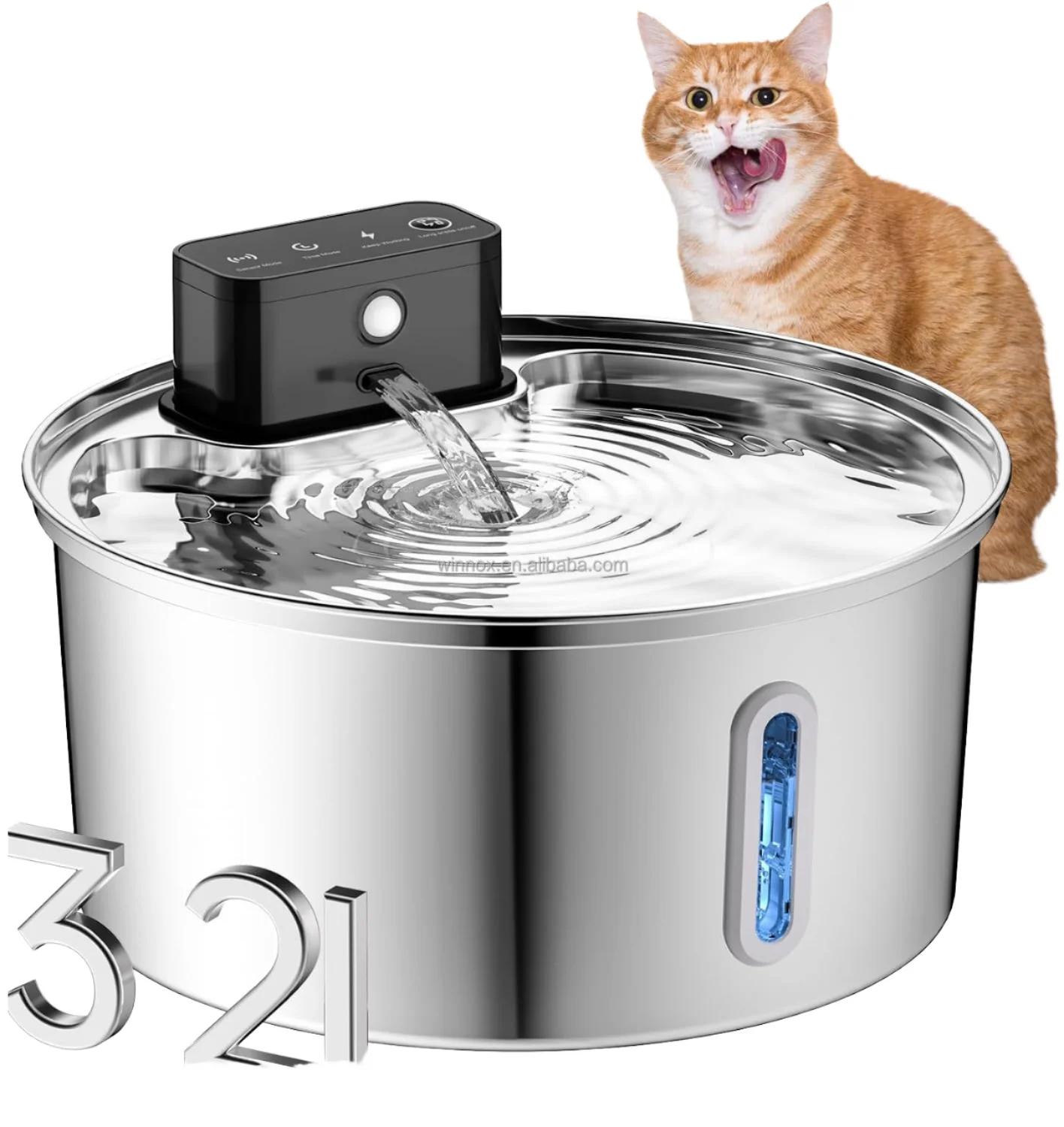 

Portable USB Charge Smart Pet Water Dispenser Eco-Friendly Electric Power Source Small & Safe Bottle Shape Dog Water Fountain