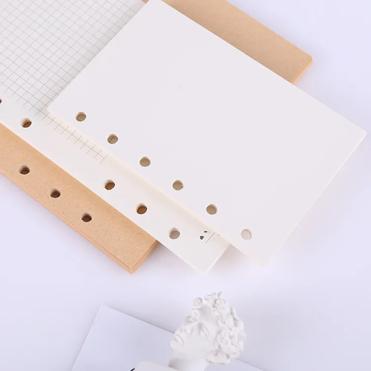 A5 A6A7 45 Sheets Loose Leaf Notebook Refill Spiral Binder Inner Page Weekly Monthly To Do Line Dot Grid Inside Paper Stationery