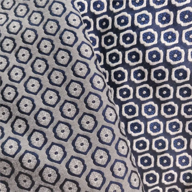Three-dimensional concave and convex contrast color geometric hexagonal woven jacquard fabric coat set clothing