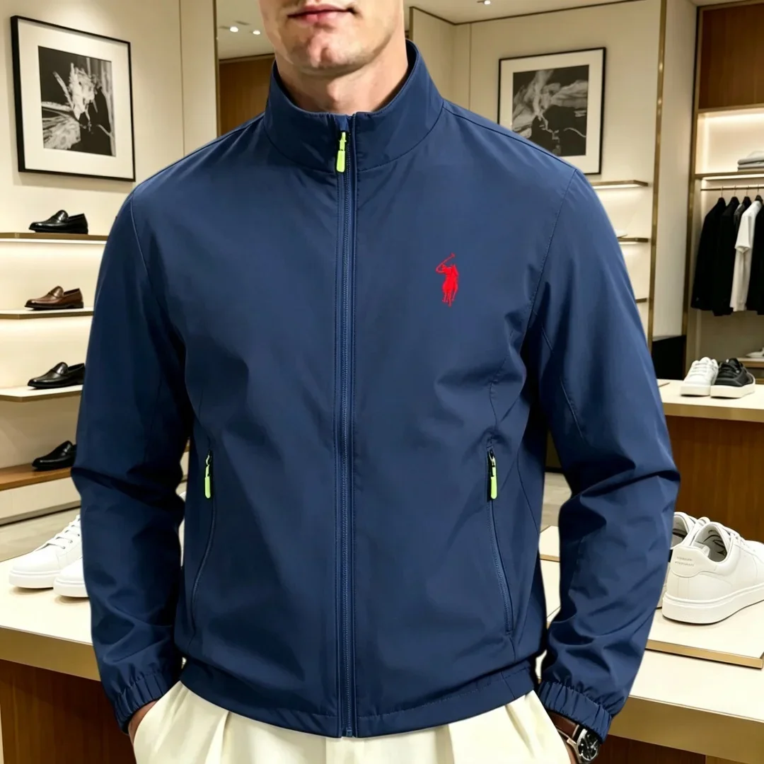 2026new high-end brand men's women's long sleeve zipper jacket autumn fashion exquisite Embroidery waterproof wear-resistant top