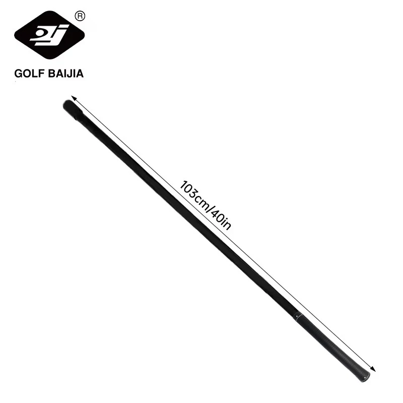 Black golf strength training equipment, helpful for practicing hitting speed and power during swing