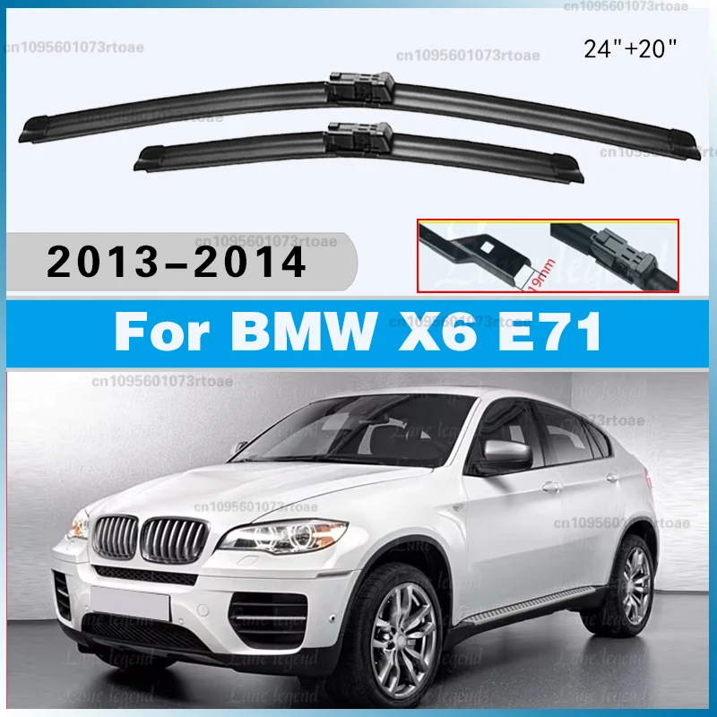 

Windscreen Front Window Blades 24"+20" Car Accessories Car Wiper Blades For BMW X6 E71 2013-2014 Windshield