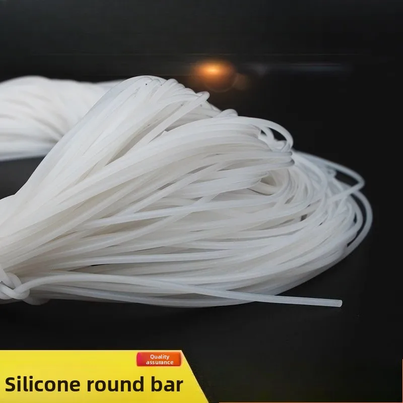 

Silicone Solid Round Strip Waterproof Seal High Temperature Resistant 1/2/3/4/5/6/8/10/12/15MM