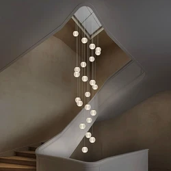 Modern home decor led lights pendant light lamps forstaircase Chandeliers for living room hanging light indoor lighting