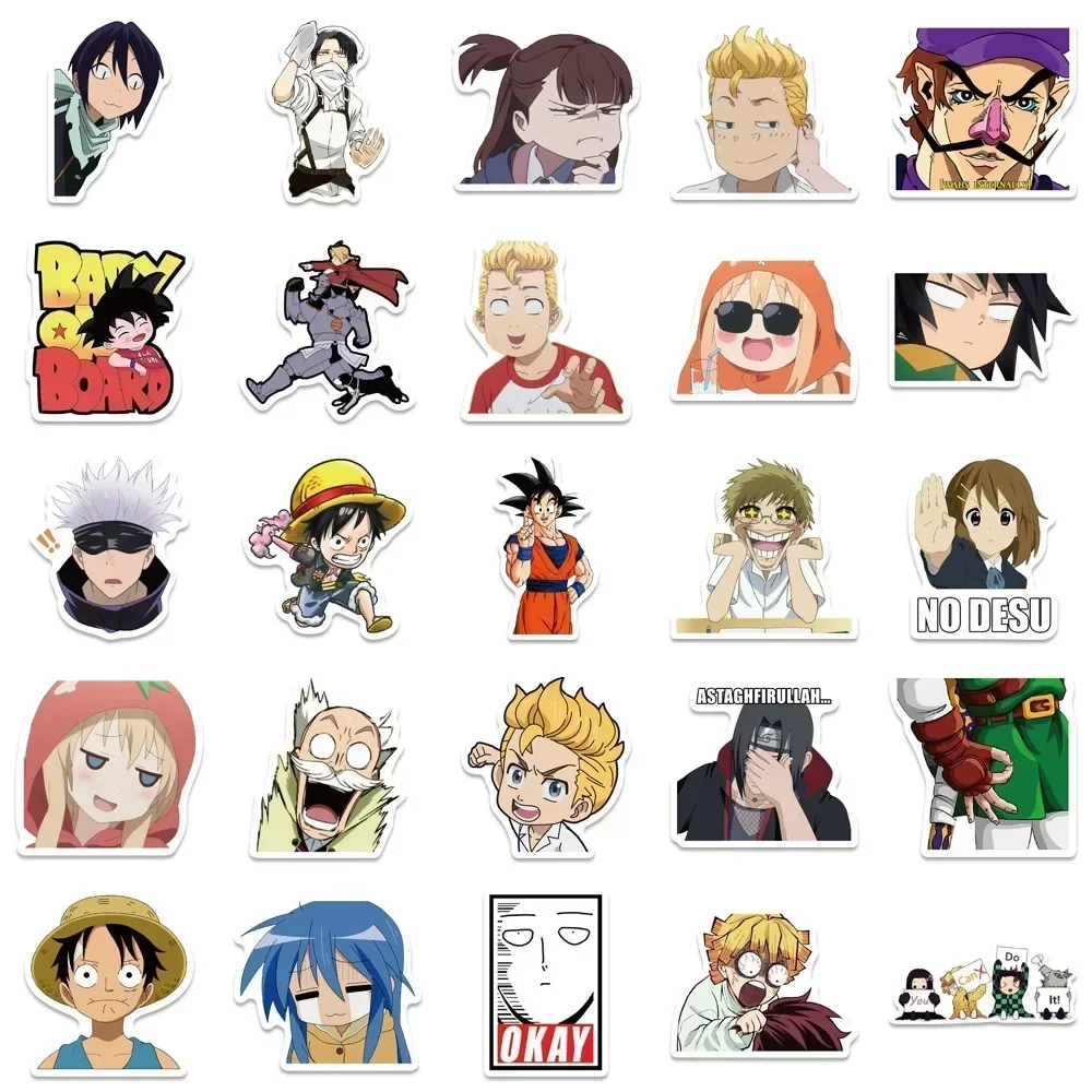 300 Stück Gemischte Anime-Aufkleber Cartoon-Sticker DIY Wasserdicht für Koffer Skateboard Gitarre Handy One Piece Demon Aufkleber Geschenk Spielzeug – Detail 8