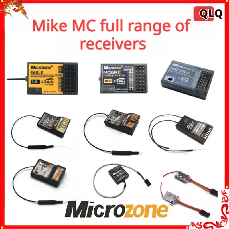 Odbiornik Microzone Mc6re Mc7rb Mc8re Mc9002 Mini M-Sbus nadaje się do kontrolera Mc6c Mc7 Mc8b Rc UAV