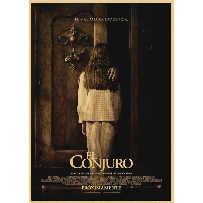 الفيلم الكلاسيكي الرعب Conjuring كرافت ورقة الملصقات والمطبوعات جدار صور لغرفة المعيشة ديكور المنزل ديكور