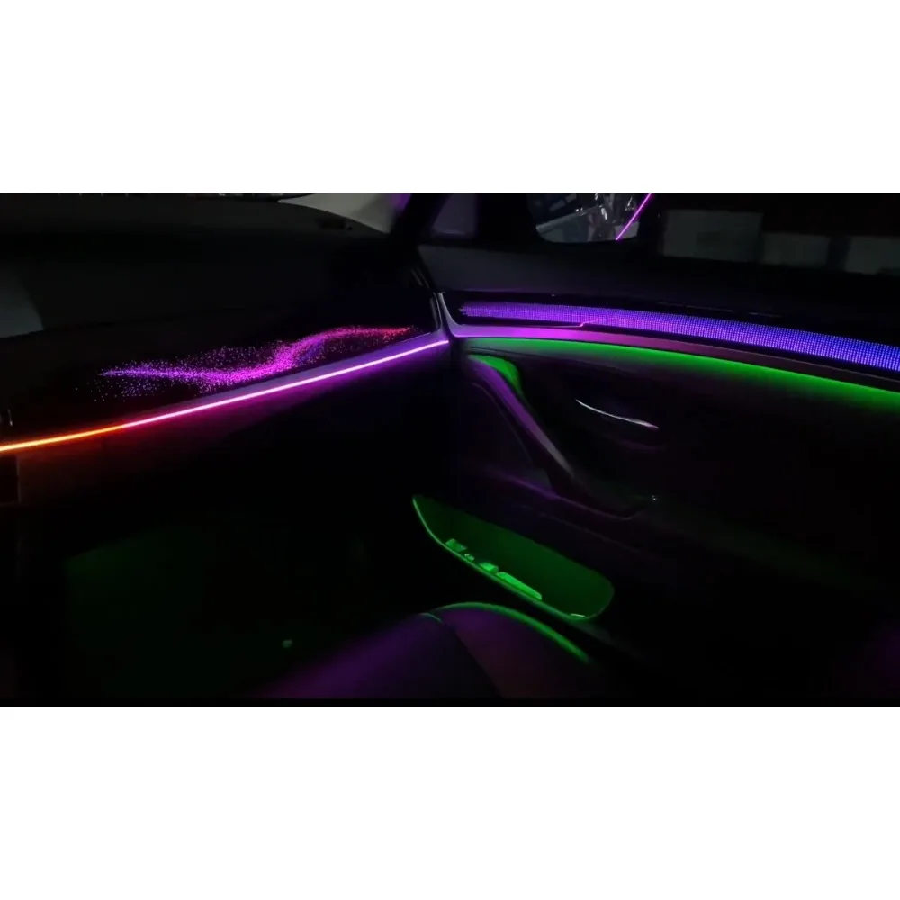 Dynamic Galaxy Dashboard Trim F10 Ambient Lighting for BMW 5 Series 2011-2017 Interior LED Environment Light Accessories