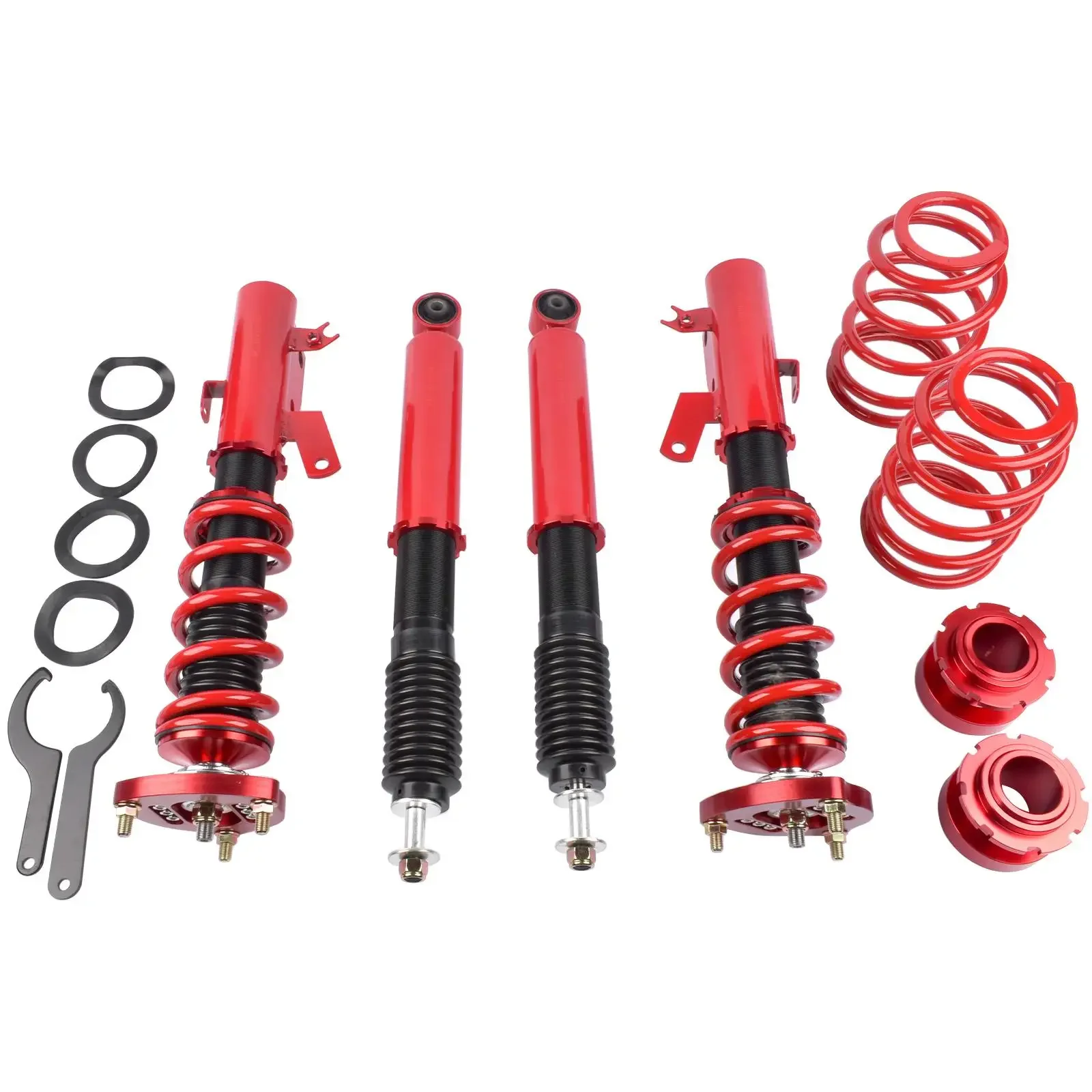 AP03 Coilover Suspension Kit for Honda Civic 12-15 for Acura ILX 13-16 Adj. Height Red