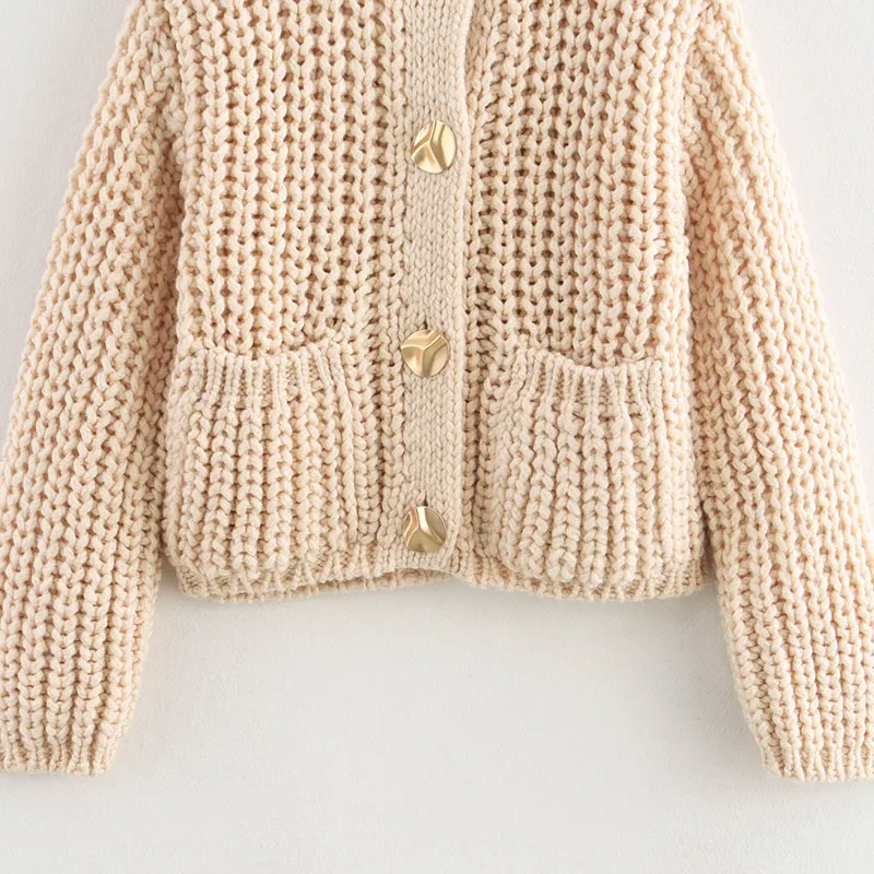 Fashion Women's 2025 New Single-Breasted Knitted Women Sweater Coat Autumn Winter Casual Solid Color Sweater Coat For Women H319