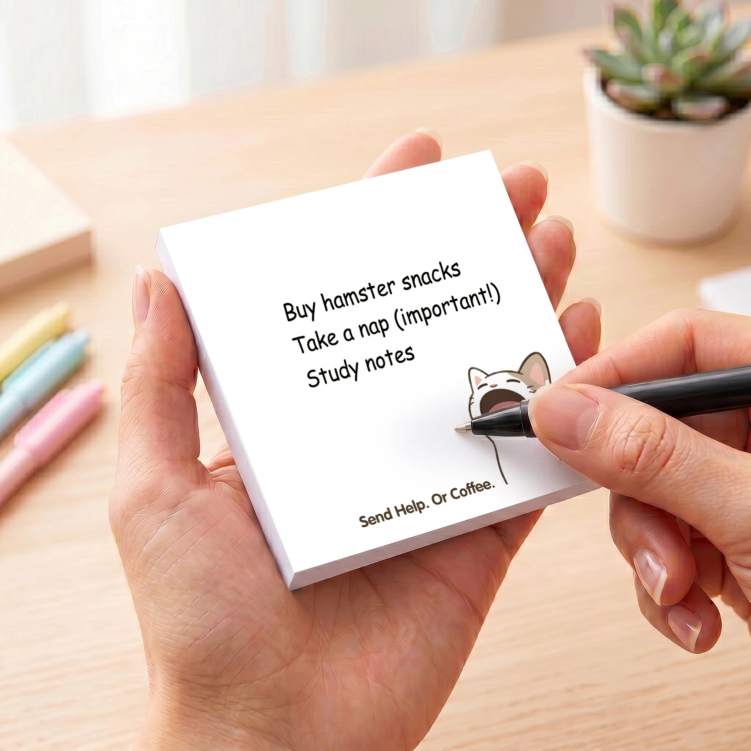 2 pcs Cute Cat Sticky Notes, 1 - Hair Care Journal review and price