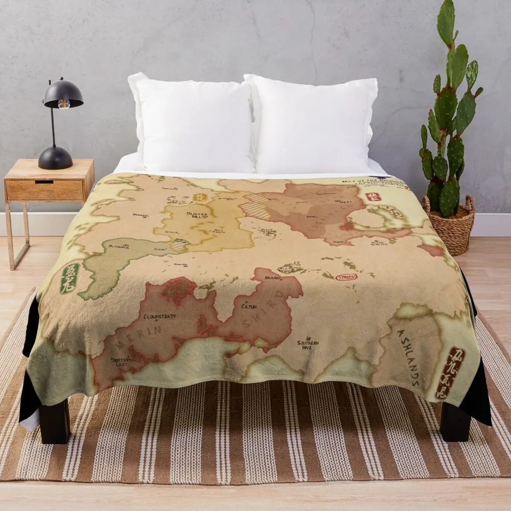 Kenshi Map Throw Blanket Soft Beds Decorative Beds halloween Blankets