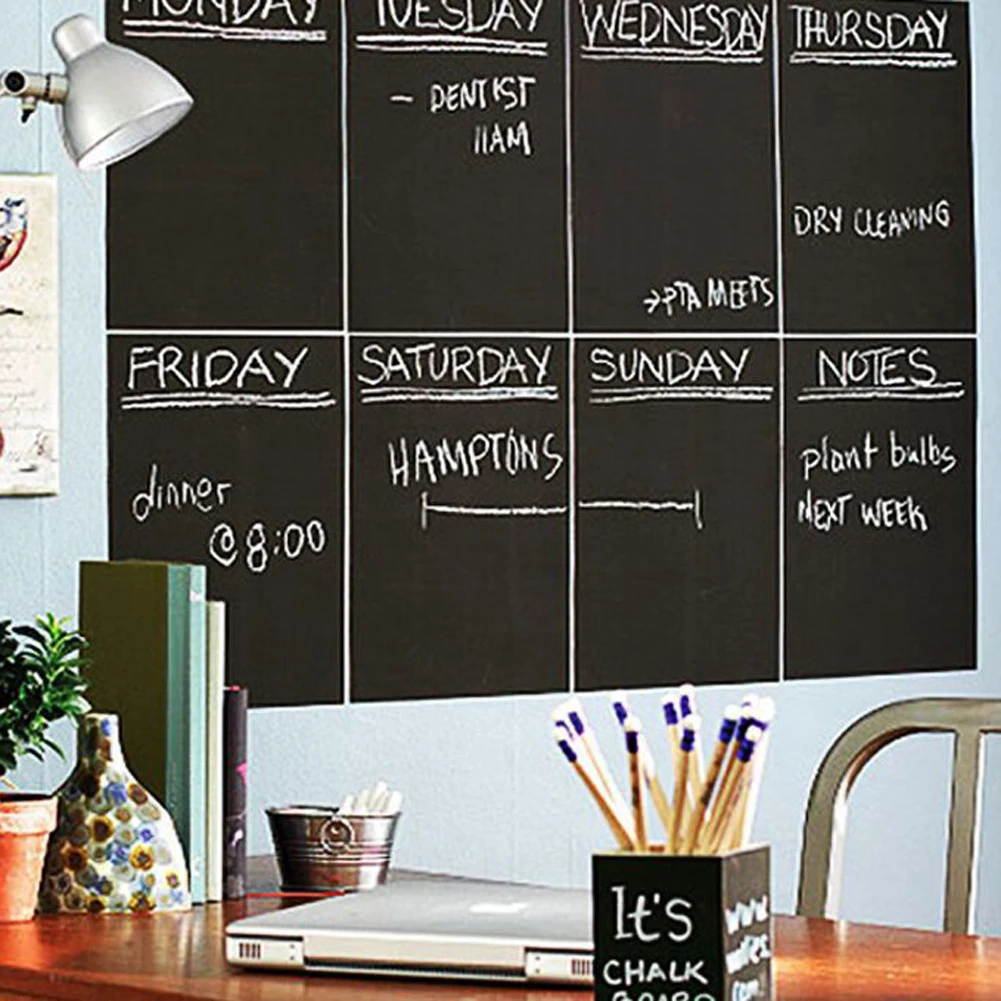 Blackboard 45 x 200cm Removable Wall Sticker Chalkboard Decal Blackboard