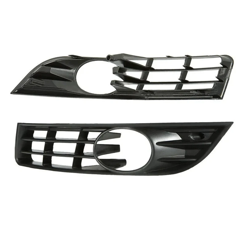 

2 PCS 3C0853665A 3C0853666A Front Fog Lamp Bezel Anti-Fog Lamp Grille Black ABS Automotive For Volkswagen Passat B6 2006-2011