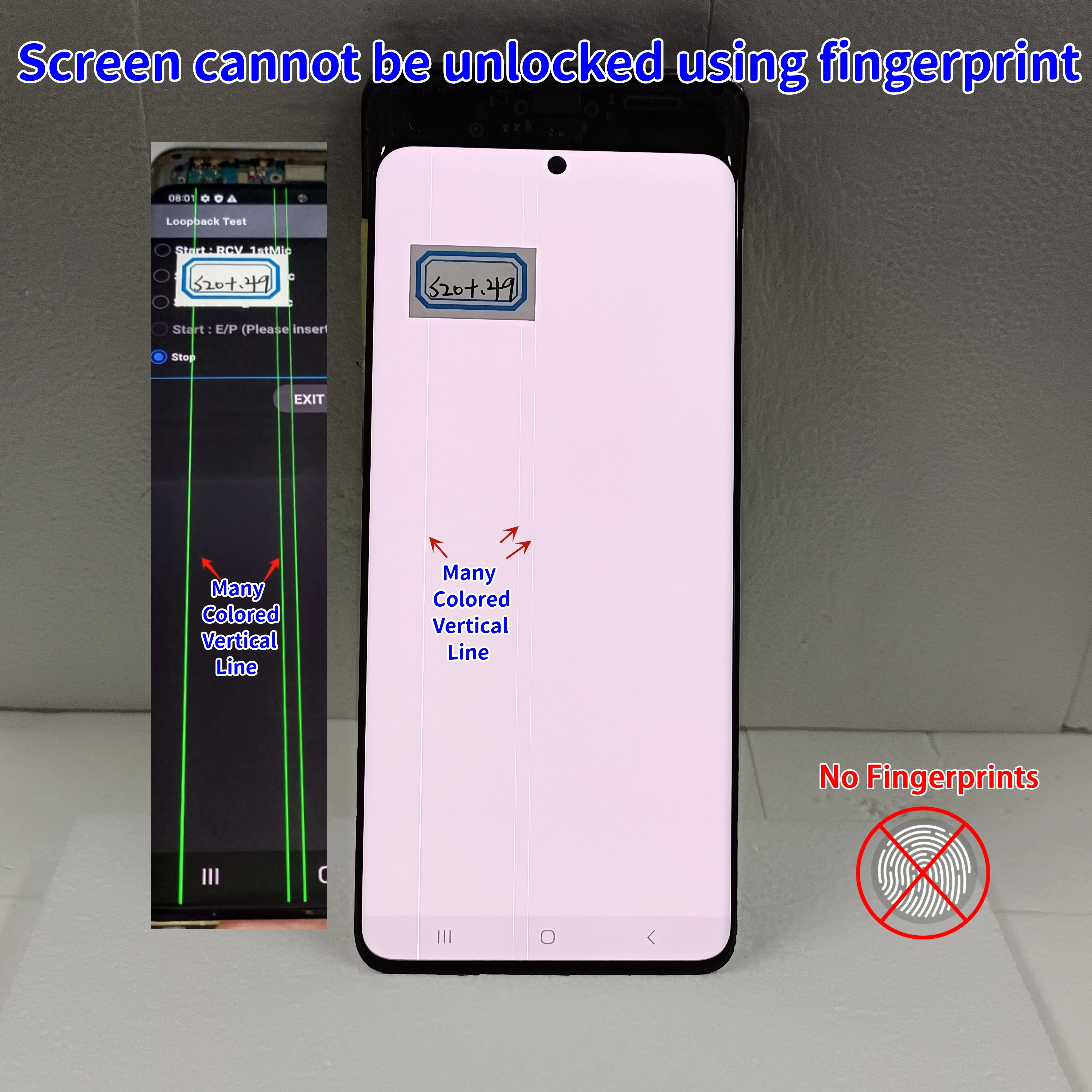 Super AMOLED For S20+ For Samsung Galaxy S20 PLUS G985A G985U G985F/DS LCD Display Touch Screen Digitizer Assembly With Defects