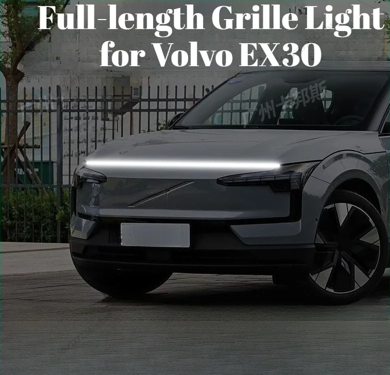 LED Modified Decorative Accessories, Through Grille Light, Start Scan Hood Ambient Light, For Volvo EX30 2023-2026 durable