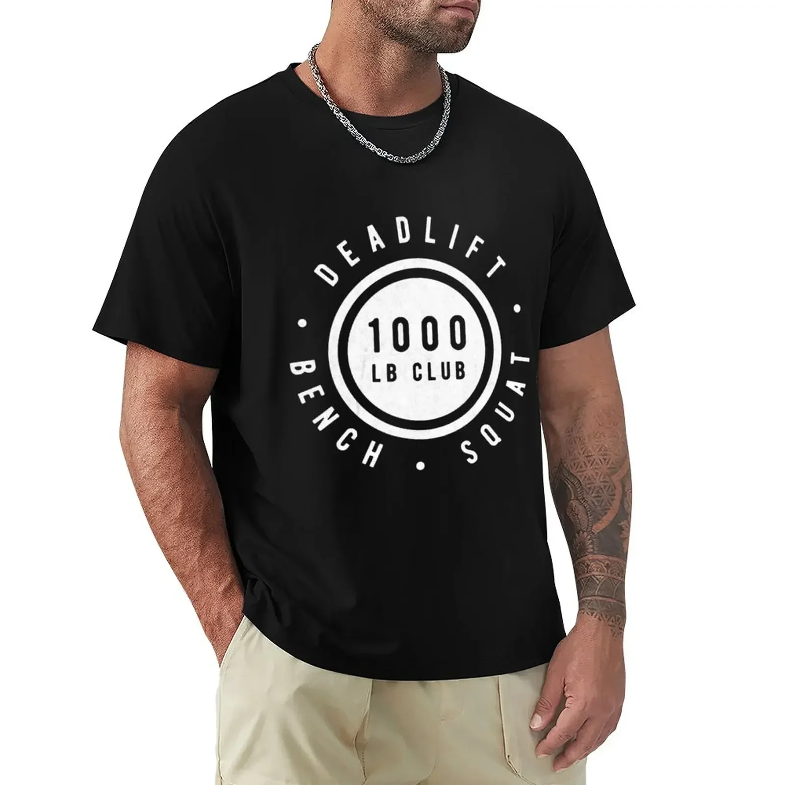 Elite Strength 1000 Club Deadlift Bench Squat T-Shirt oversizeds blanks black t-shirts for men