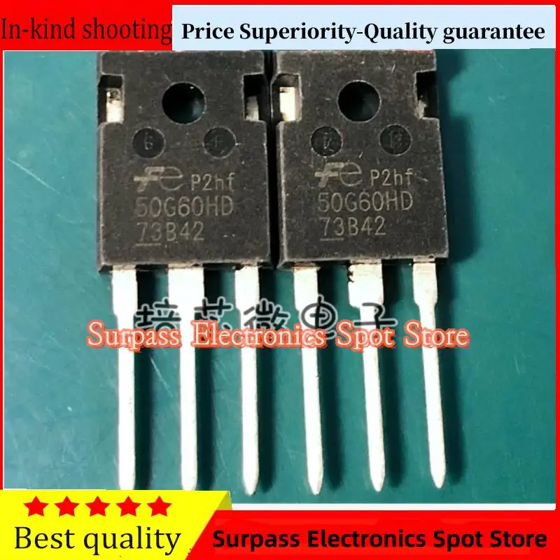 

50PCS-100PCS FGW50N60HD 50G60HD IGBT 50A600V Price Superiority-Quality guarantee